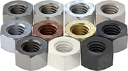 Image of Specification. Front orientation. Hex Nuts. Hex Nuts.